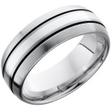 Lashbrook Cobalt Chrome 8mm Men's Wedding Band - CC8D12_SSA+SATIN photo