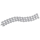 Uneek Grand Entrances Three-Row Diamond Bracelet - LBR147 photo