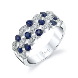Uneek Blue Sapphire Diamond Fashion Ring - LVBRI555S photo