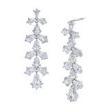 Uneek Shield Diamond Dangling Earrings - LVE211 photo