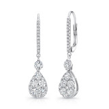 Uneek Leverback Diamond Earrings - LVEC814 photo