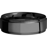 Lashbrook Black Zirconium 7mm Men's Wedding Band - Z7FGE+POLISH photo3