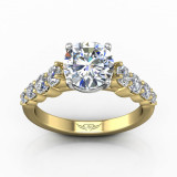 Martin Flyer Two Tone 14k Gold FlyerFit Engagement Ring photo3