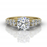Martin Flyer Two Tone 14k Gold FlyerFit Engagement Ring photo2