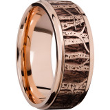 Lashbrook 14k Rose Gold 9mm Men's Wedding Band - 14KR9FGE_LCVASPEN+SATIN_POLISH photo2