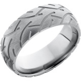 Lashbrook Titanium 8mm Men's Wedding Band - 8DCYCLE2+SAND_SATIN photo