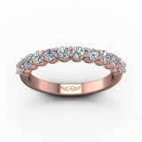 Martin Flyer 18k Rose Gold FlyerFit Wedding Band photo2
