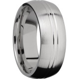 Lashbrook Titanium 8mm Men's Wedding Band - 8DD+POLISH_SATIN photo2