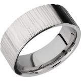 Lashbrook Cobalt Chrome 8mm Men's Wedding Band - CC8FR+TREEBARK1 photo