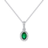 Uneek Emerald Diamond Pendant - LVNRI291E photo