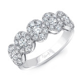 Uneek Round Diamond Band with Oval-Shaped Clusters - LVBRI885W photo
