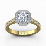 Martin Flyer Two Tone 14k Gold FlyerFit Engagement Ring photo2