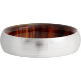 Lashbrook White Cobalt Chrome Hardwood 6mm Men's Wedding Band - HWSLEEVECC6D_DESERTIRONWOOD+SATIN photo3