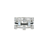 Freida Rothman Cobblestone 3-Stack Ring - IFPKZMR57-9 photo