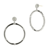 Freida Rothman Radiance Drop Hoop Earring - RNPZE17-14K photo