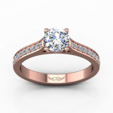 Martin Flyer 18k Rose Gold FlyerFit Engagement Ring photo2