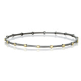 Freida Rothman Thin Bezel Station Bangle - YRZB0885B-1 photo