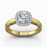 Martin Flyer Two Tone 18k Gold FlyerFit Engagement Ring photo2