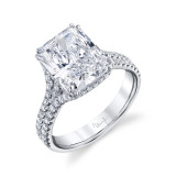 Uneek Radiant Diamond Engagement Ring - LVS1059RAD photo
