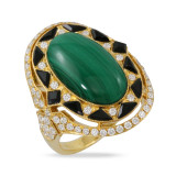 Doves Verde 18k Yellow Gold Diamond Ring - R9150BOMC photo
