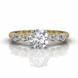 Martin Flyer Two Tone 18k Gold FlyerFit Engagement Ring photo