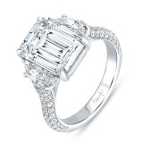 Uneek Signature Diamond Engagement Ring - R070EMU photo