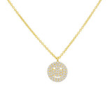 Meira T White Gold Smiley Face Necklace photo