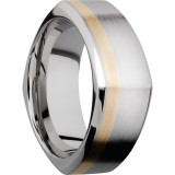 Lashbrook White & Yellow Cobalt Chrome 9mm Men's Wedding Band - CC9BSQ12OC(NS)_14KY+SATIN_POLISH photo2