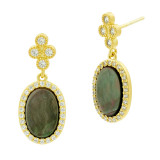 Freida Rothman Touch Of Color Earrings - YZE020108B-GYS photo