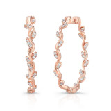 Uneek Formosa Inside-Out Diamond Hoop Earrings - LVEWA7524R photo
