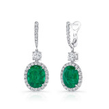 Uneek Green Emerald Earrings - LVE323OVEM photo