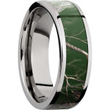 Lashbrook Cobalt Chrome 7mm Men's Wedding Band - CC7F15_RTAPGREEN+POLISH photo2