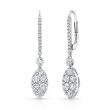 Uneek Leverback Diamond Earrings - LVEC815 photo