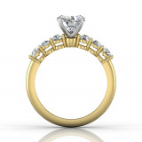 Martin Flyer Two Tone 14k Gold FlyerFit Engagement Ring photo3