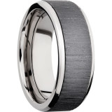 Lashbrook Titanium 8mm Men's Wedding Band - PF8B16(NS)_ZIRCONIUM+TREEBARK+1_POLISH photo2