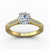 Martin Flyer Two Tone 14k Gold FlyerFit Engagement Ring photo2