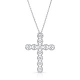 Uneek Cross Diamond Pendant - LVNWC841W photo