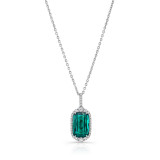 Uneek Blue Tourmaline Diamond Necklace - LVN942CUBT photo