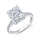 Uneek Radiant Diamond Engagement Ring - R043RADU photo