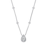 Uneek Pear Shaped Diamond Necklace - LVN683PS photo