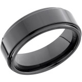 Lashbrook Black Tungsten 8mm Men's Wedding Band - C08RC015_POLISH photo