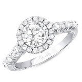 Uneek Us Collection Round Diamond Engagement Ring - SWUS015RDCW-6.5RD photo