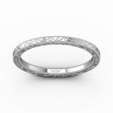 Martin Flyer 18k White Gold FlyerFit Wedding Band photo2