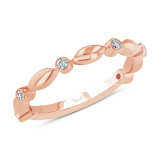 Uneek Us Collection Diamond Wedding Band, with Bezel Accents and High-Polish Navette-Shaped Beads - SWUS782BR photo