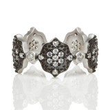 Freida Rothman Freida Rothman Black Pave Eternity Star Ring - PRZR090026B-7 photo