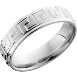 Lashbrook Cobalt Chrome 6mm Men's Wedding Band - CC6FGEL+SATIN_POLISH photo