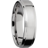 Lashbrook Cobalt Chrome 6mm Men's Wedding Band - CC6FGE+SATIN_POLISH photo2