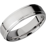 Lashbrook Cobalt Chrome 6mm Men's Wedding Band - CC6FGE+SATIN_POLISH photo