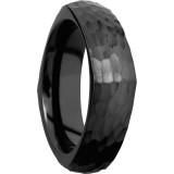 Lashbrook Black Zirconium 7mm Men's Wedding Band - Z7DSQ+HAMMER photo2