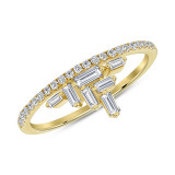 Uneek Baguette Diamond Fashion Ring - LVBAD272Y photo